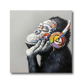 TPFLiving Poster Leinwand / Abstrakte, lustige und bunte Tiermotive / Verschiedene Größen - OHNE Rahmen - Modell JB1870-5